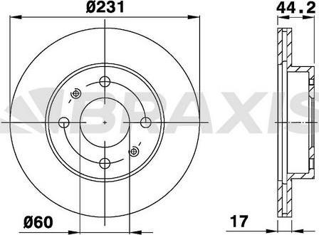 Braxis AE0520 - Bremžu diski adetalas.lv