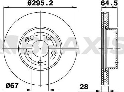 BOSCH 986479407 - Bremžu diski adetalas.lv