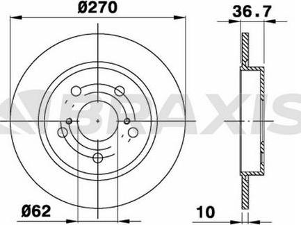 Brembo 08.A912.10 - Bremžu diski adetalas.lv