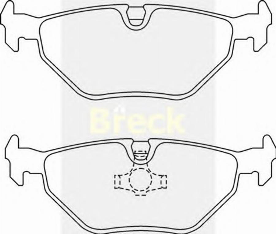 Breck 20180 00 - Bremžu uzliku kompl., Disku bremzes adetalas.lv