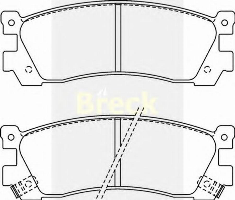 Breck 21320 00 C - Bremžu uzliku kompl., Disku bremzes adetalas.lv