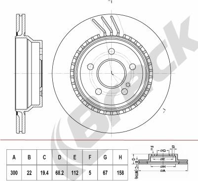 BENDIX 521040 - Bremžu diski adetalas.lv