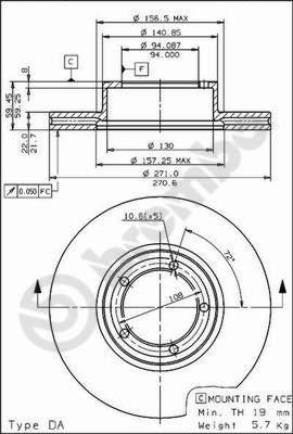 Lucas Electrical DF1618 - Bremžu diski adetalas.lv