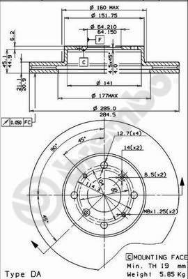 Breco BS 7961 - Bremžu diski adetalas.lv