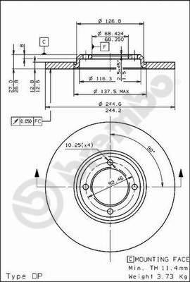 Breco BS 7061 - Bremžu diski adetalas.lv