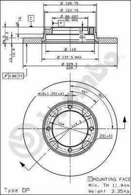 Breco BS 7366 - Bremžu diski adetalas.lv