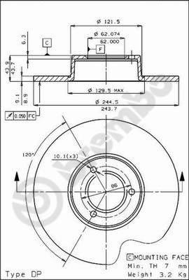 Breco BS 7317 - Bremžu diski adetalas.lv