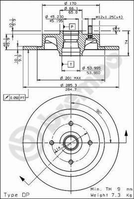 Breco BS 7374 - Bremžu diski adetalas.lv