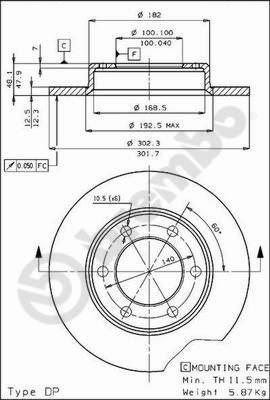 Breco BS 7289 - Bremžu diski adetalas.lv