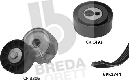 Breda Lorett KCA0034 - Ķīļrievu siksnu komplekts adetalas.lv