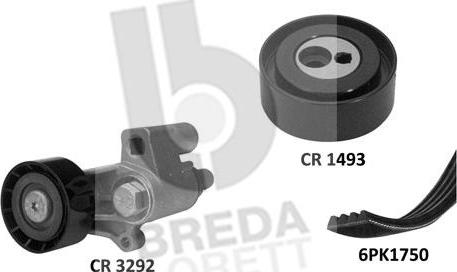 Breda Lorett KCA0023 - Ķīļrievu siksnu komplekts adetalas.lv