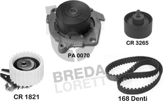 Breda Lorett KPA0096A - Ūdenssūknis + Zobsiksnas komplekts adetalas.lv