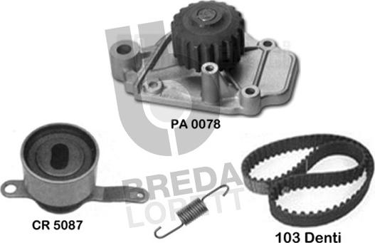 Breda Lorett KPA0175A - Ūdenssūknis + Zobsiksnas komplekts adetalas.lv