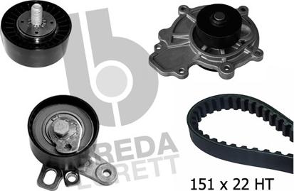 Breda Lorett KPA0330A - Ūdenssūknis + Zobsiksnas komplekts adetalas.lv