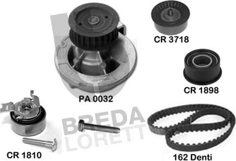 Breda Lorett KPA0718B - Ūdenssūknis + Zobsiksnas komplekts adetalas.lv