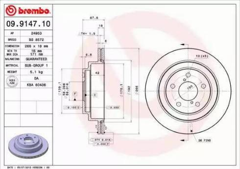 Alpha Brakes HTT-SB-002 - Bremžu diski adetalas.lv