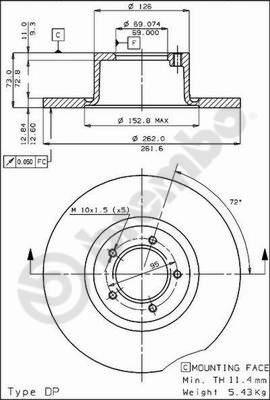 BOSCH 0 986 478 077 - Bremžu diski adetalas.lv