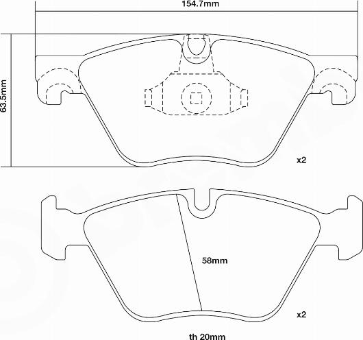 Brembo 07.B314.97 - Augstas veiktspējas bremžu uzliku komplekts adetalas.lv