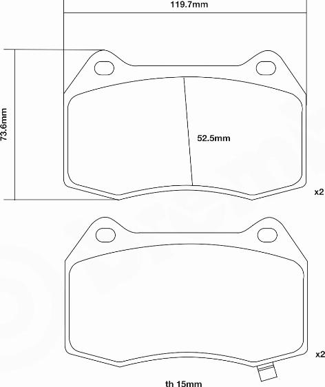 Brembo 07.B314.49 - Augstas veiktspējas bremžu uzliku komplekts adetalas.lv