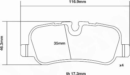 Brembo 07.B315.53 - Augstas veiktspējas bremžu uzliku komplekts adetalas.lv