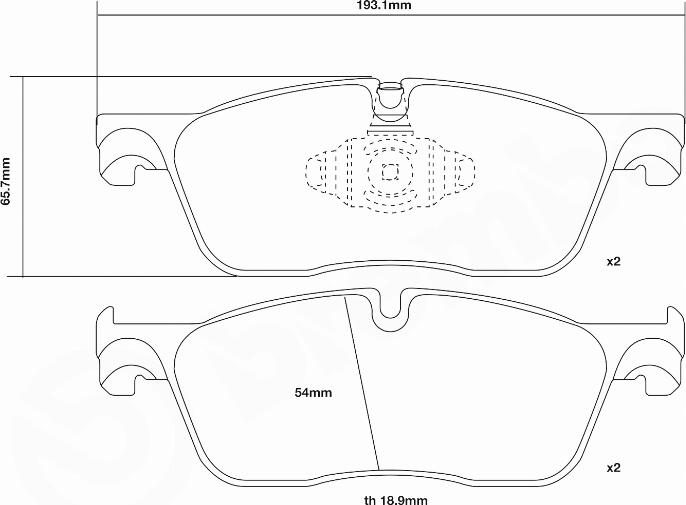 Brembo 07.D435.51 - Augstas veiktspējas bremžu uzliku komplekts adetalas.lv