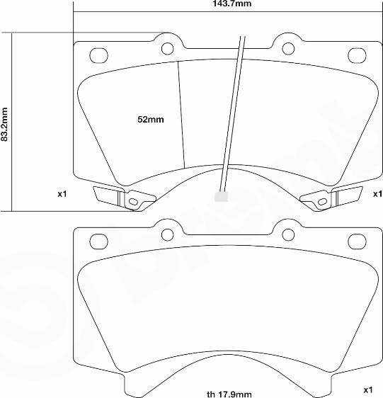 Brembo 07.D435.35 - Augstas veiktspējas bremžu uzliku komplekts adetalas.lv