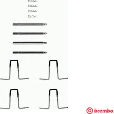 Brembo A 02 277 - Piederumu komplekts, Disku bremžu uzlikas adetalas.lv