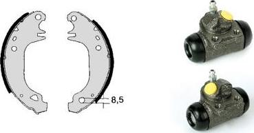 Brembo H 68 025 - Bremžu loku komplekts adetalas.lv