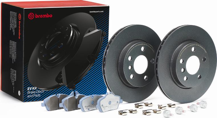 Brembo KT 08 011 - Bremžu komplekts, Disku bremzes adetalas.lv