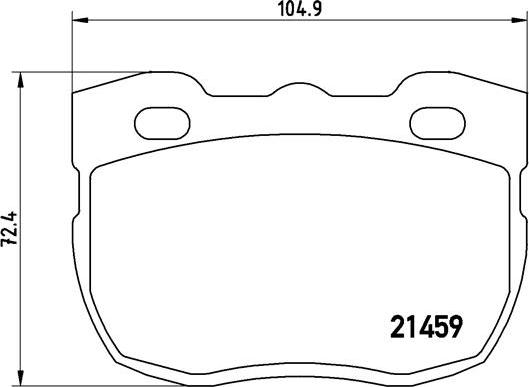 Brembo P 99 001 - Bremžu uzliku kompl., Disku bremzes adetalas.lv