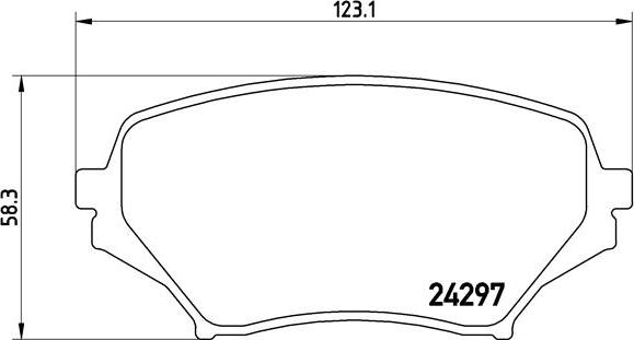 Brembo P 49 043 - Bremžu uzliku kompl., Disku bremzes adetalas.lv