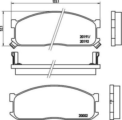 Brembo P 49 010 - Bremžu uzliku kompl., Disku bremzes adetalas.lv