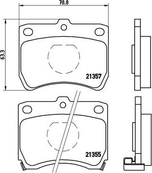 Brembo P 49 013 - Bremžu uzliku kompl., Disku bremzes adetalas.lv