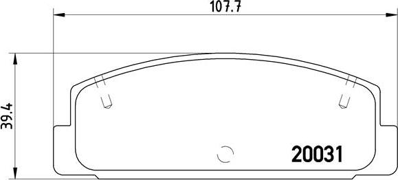 Brembo P 49 037 - Bremžu uzliku kompl., Disku bremzes adetalas.lv