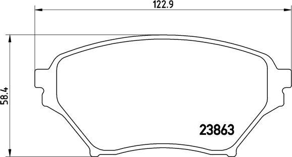 Brembo P 49 029 - Bremžu uzliku kompl., Disku bremzes adetalas.lv