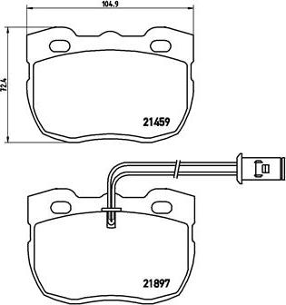 Brembo P 44 004 - Bremžu uzliku kompl., Disku bremzes adetalas.lv