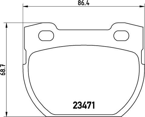 Brembo P44006N - Bremžu uzliku kompl., Disku bremzes adetalas.lv