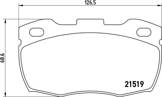 Brembo P 44 015 - Bremžu uzliku kompl., Disku bremzes adetalas.lv