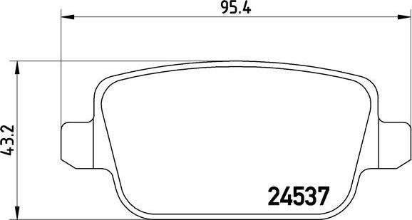 Brembo P 44 016 - Bremžu uzliku kompl., Disku bremzes adetalas.lv