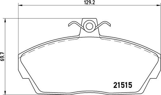 Brembo P 44 010 - Bremžu uzliku kompl., Disku bremzes adetalas.lv