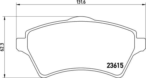 Brembo P 44 011 - Bremžu uzliku kompl., Disku bremzes adetalas.lv