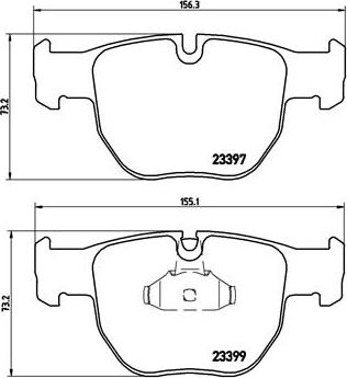 Brembo P 44 012 - Bremžu uzliku kompl., Disku bremzes adetalas.lv