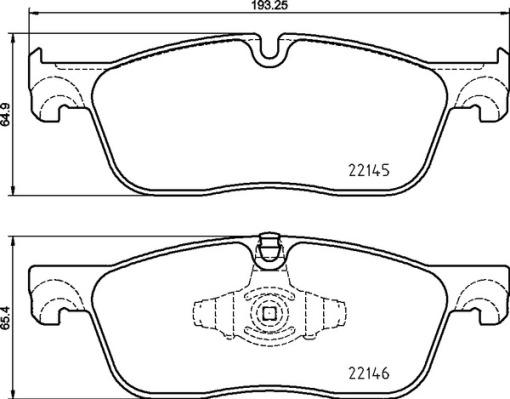 Brembo P 44 026 - Bremžu uzliku kompl., Disku bremzes adetalas.lv