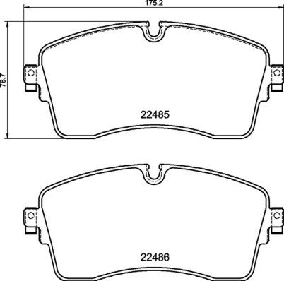 Brembo P 44 028 - Bremžu uzliku kompl., Disku bremzes adetalas.lv