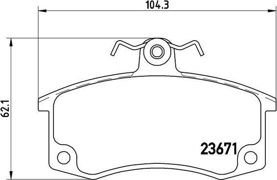 Brembo P 41 004 - Bremžu uzliku kompl., Disku bremzes adetalas.lv