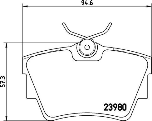 Brembo P 59 041 - Bremžu uzliku kompl., Disku bremzes adetalas.lv