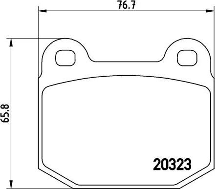 Brembo P 59 004 - Bremžu uzliku kompl., Disku bremzes adetalas.lv