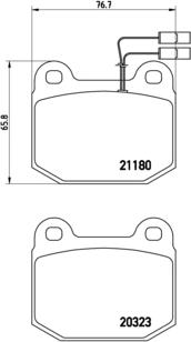 Brembo P 59 003 - Bremžu uzliku kompl., Disku bremzes adetalas.lv