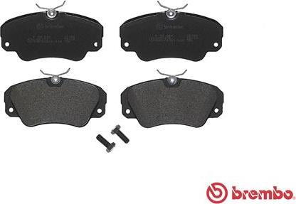 Brembo P 59 016 - Bremžu uzliku kompl., Disku bremzes adetalas.lv