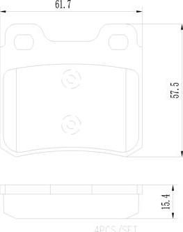 Brembo P59018N - Bremžu uzliku kompl., Disku bremzes adetalas.lv